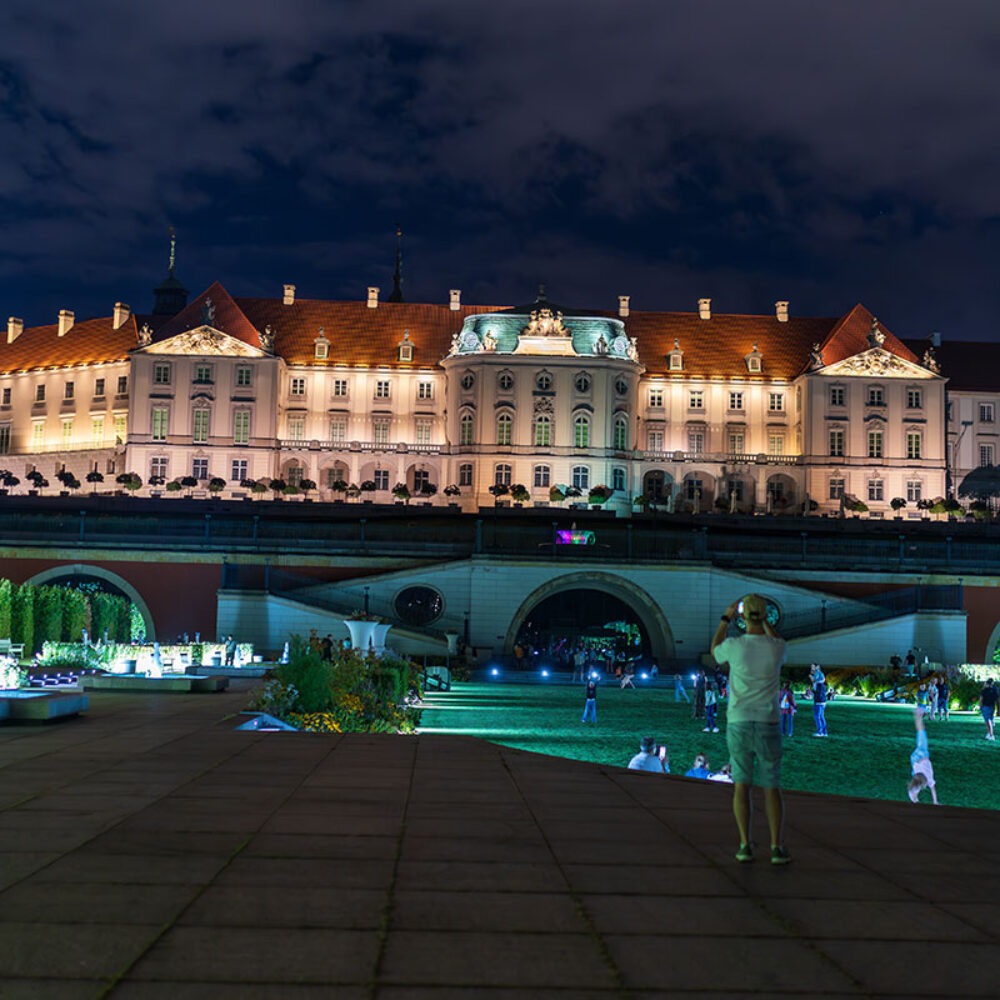 Zamek Królewski nocą - Warszawa